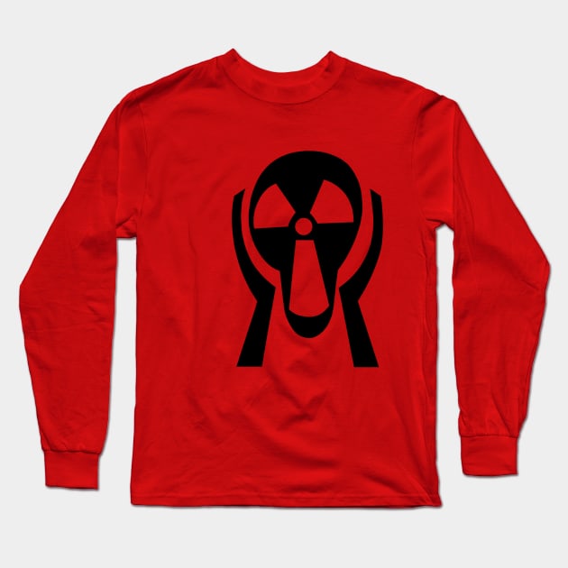 Halloween Nuclear Scary Face Long Sleeve T-Shirt by holidaystore